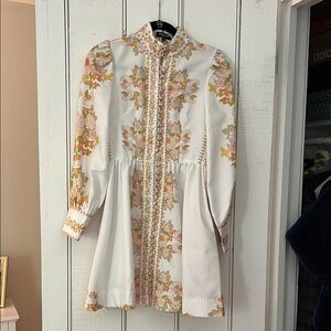 Floral Embroidered White Dress; Tuckernuck Design